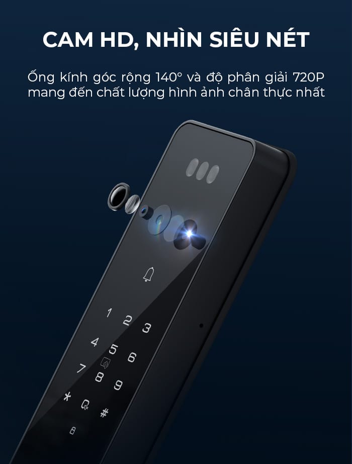 Trang bị camera HD siêu rõ nét để quan sát 