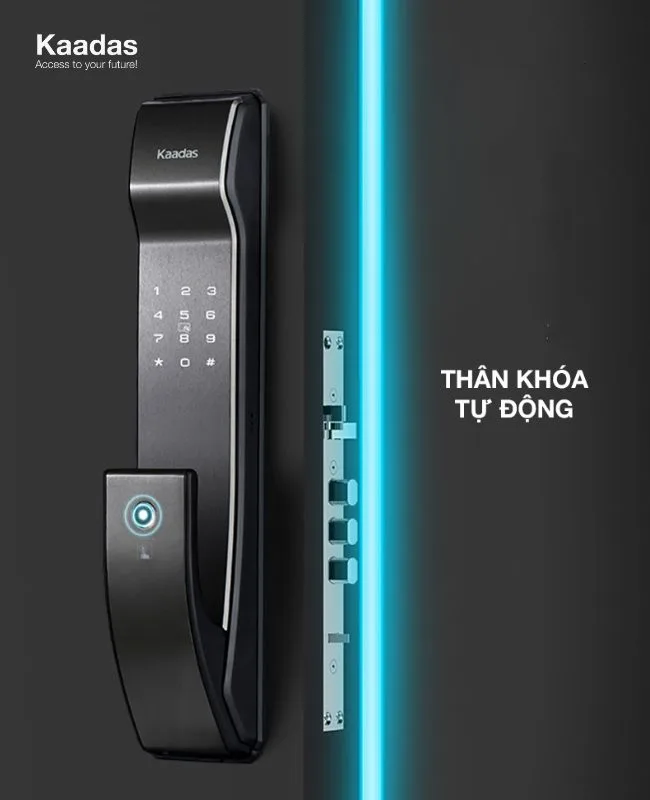 Thân khóa tự động trên Kaadas K9